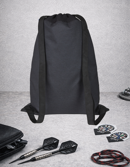Gymsac Dartfreunde Berka – schwarzer Rucksack mit markantem Vereinslook – Bild 3