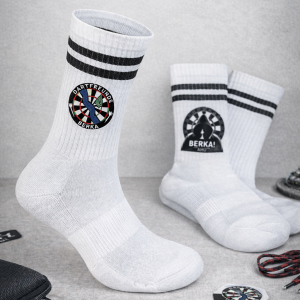 Dartfreunde Berka Socken – mit Vereinsaufdruck Berka AHU